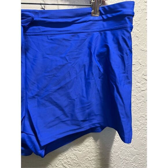 Kona Sol Blue High Coverage Swim Shorts Woman’s Size XL NEW - Picture 4 of 10